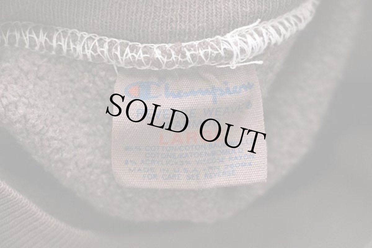 画像4: 80s USA製 Championチャンピオン MARYMOUNT UNIVERSITY 染み込みプリント リバースウィーブ スウェット 後染め ココア L (4)