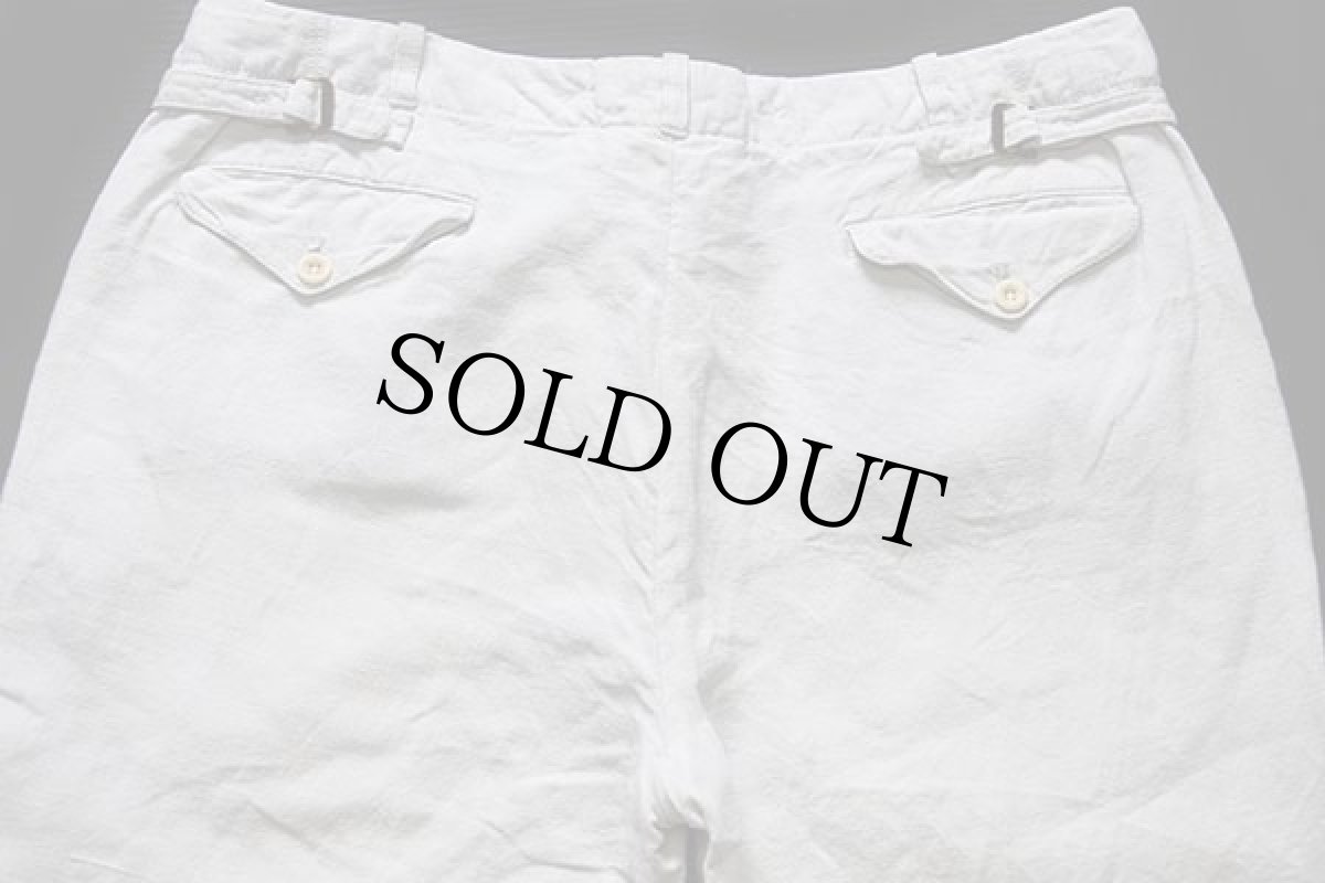 画像5: 00s ポロ ラルフローレン スラックス リネンパンツ オフホワイト 36R (5)