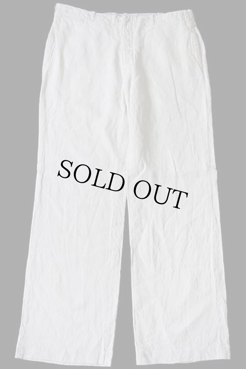 画像2: 00s ポロ ラルフローレン スラックス リネンパンツ オフホワイト 36R (2)