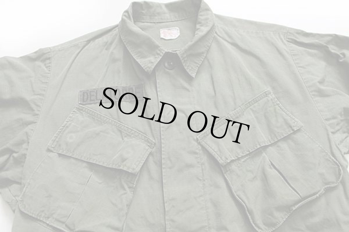 画像3: 60s 米軍 U.S.ARMY パッチ付き ジャングルファティーグジャケット オリーブグリーン S-R (3)