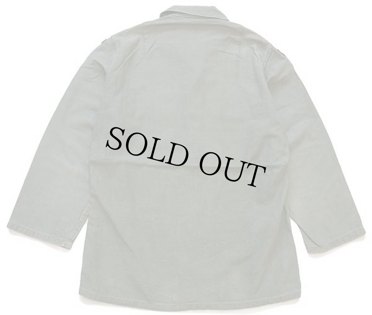 画像2: 60s 米軍 U.S.ARMY AIRBONE パッチ付き コットンサテン ユーティリティシャツ オリーブグリーン (2)