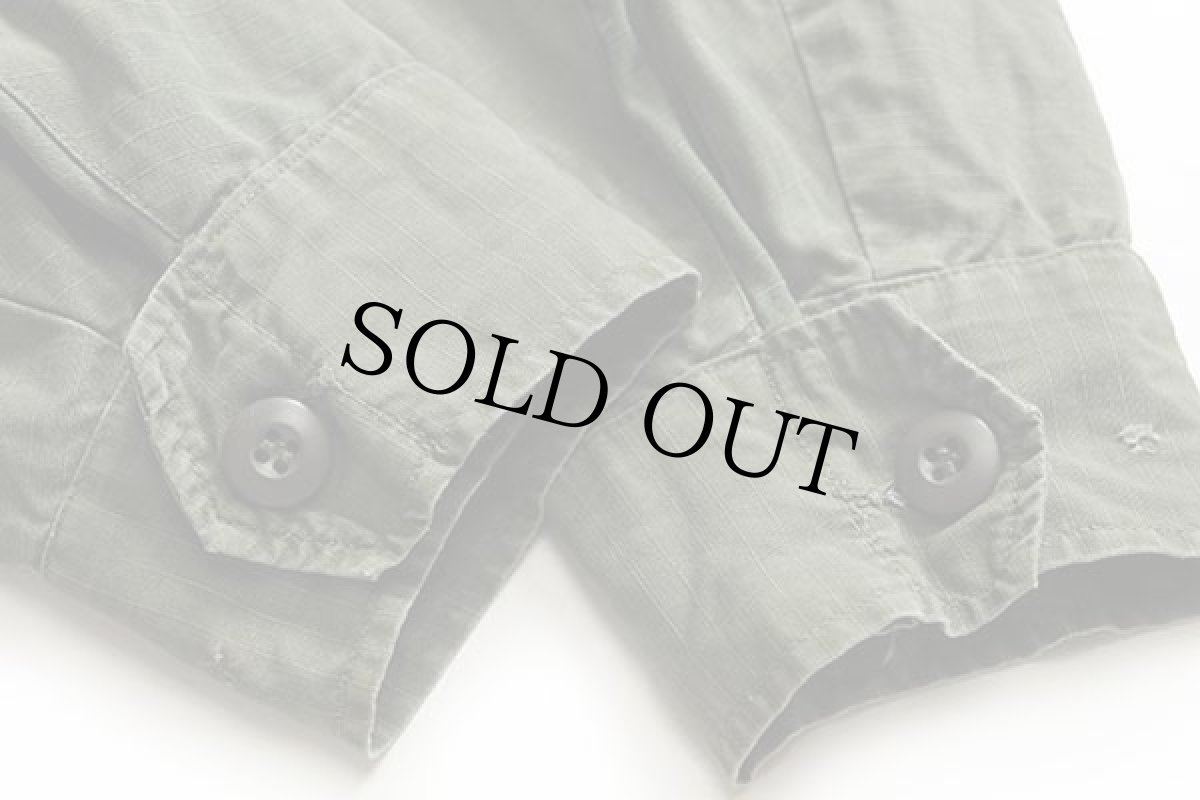 画像5: 60s 米軍 U.S.ARMY パッチ付き ジャングルファティーグジャケット オリーブグリーン S-R (5)