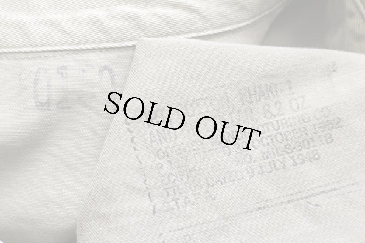 画像4: 50s 米軍 U.S.ARMY コットンツイルシャツ カーキ (4)