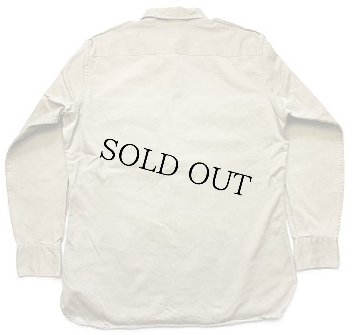 画像2: 50s 米軍 U.S.ARMY コットンツイルシャツ カーキ (2)