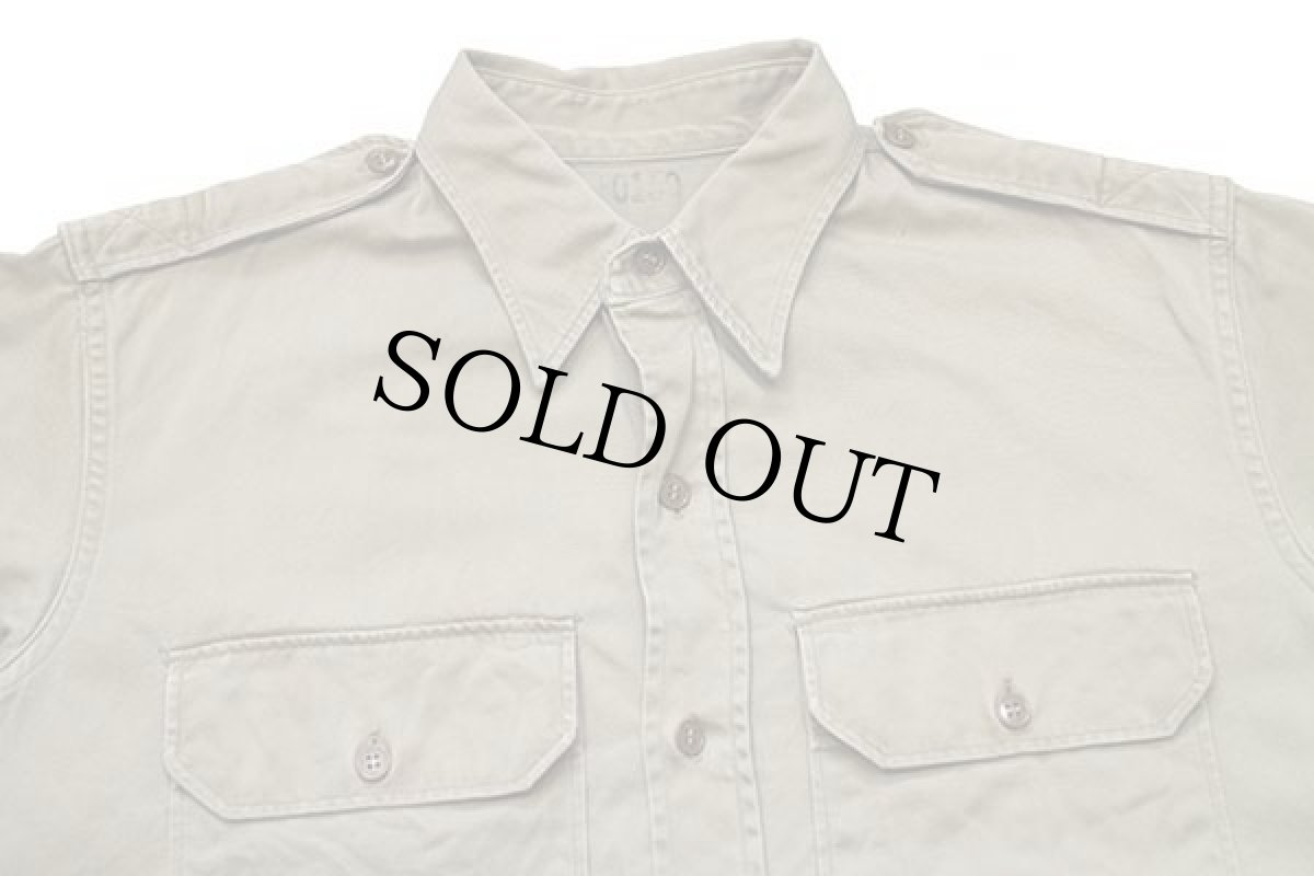 画像3: 50s 米軍 U.S.ARMY コットンツイルシャツ カーキ (3)