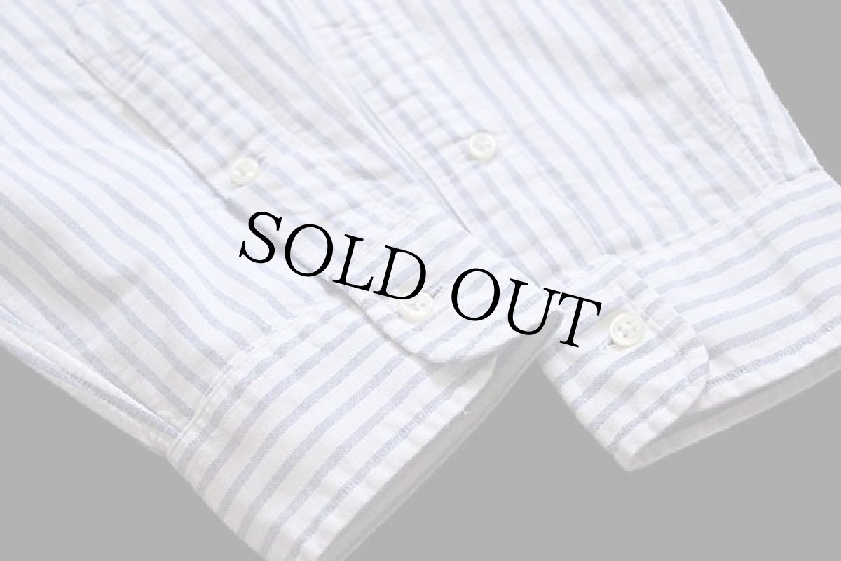 画像6: 00s ラルフローレン ストライプ ボタンダウン オックスフォード コットンシャツ サックス×ホワイト L (6)