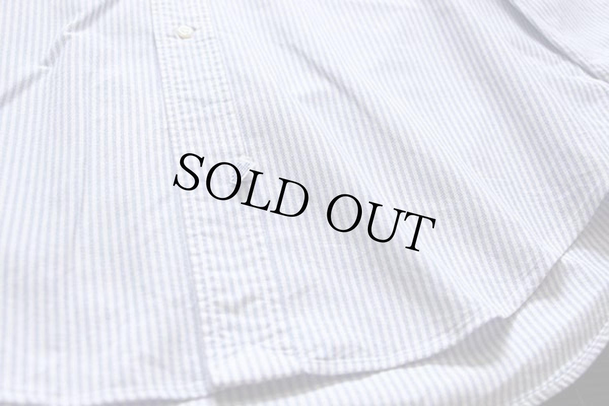 画像5: 90s ラルフローレン ストライプ ボタンダウン オックスフォード コットンシャツ サックス×ホワイト 16 (5)