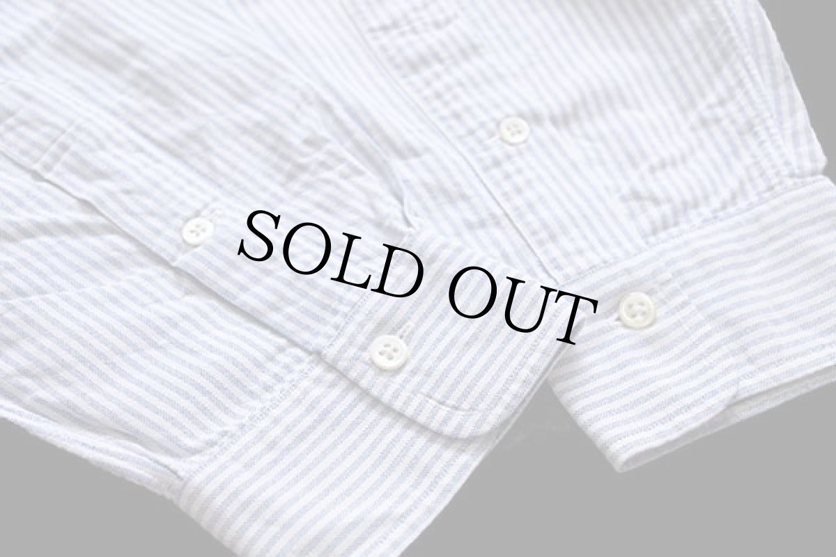 画像6: 90s ラルフローレン ストライプ ボタンダウン オックスフォード コットンシャツ サックス×ホワイト 16 (6)