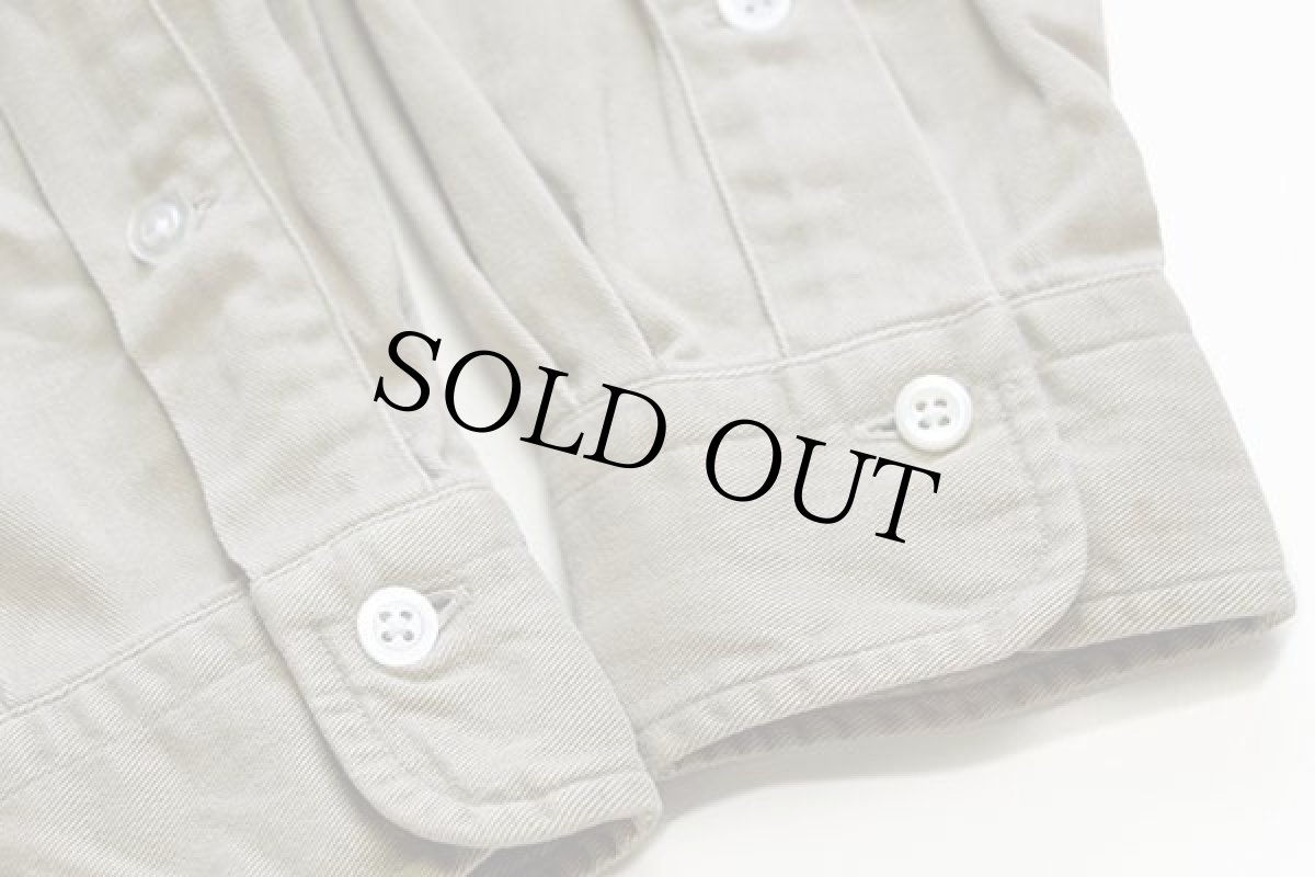 画像6: 90s USA製 ラルフローレン ワンポイント ボタンダウン コットンツイルシャツ カーキ S (6)