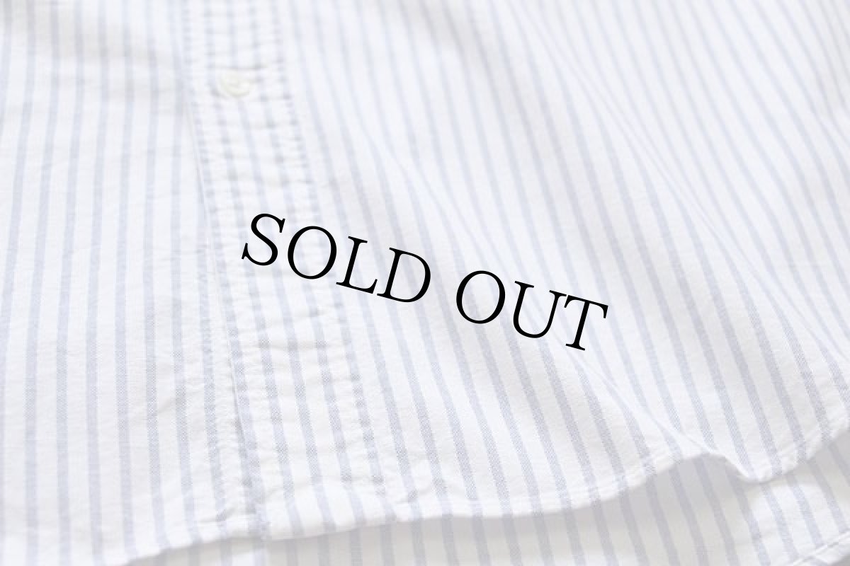 画像5: 00s ラルフローレン ストライプ ボタンダウン オックスフォード コットンシャツ サックス×ホワイト L (5)