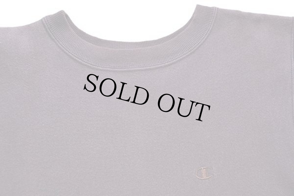 画像3: 90s メキシコ製 Championチャンピオン ワンポイント リバースウィーブ スウェット ナス紺 フェード M (3)