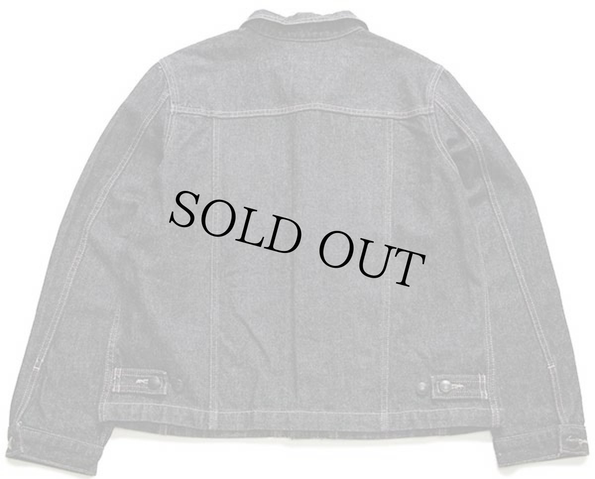 画像2: 90s MARITHE FRANCOIS GIRBAUDマリテフランソワジルボー 先染め ブラック デニムジャケット 4ポケット (2)