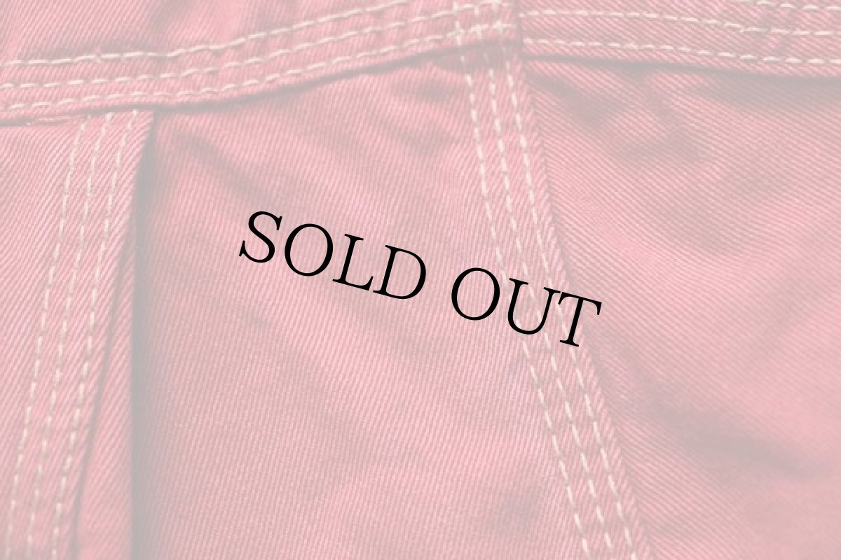 画像7: Dieselディーゼル ロゴ刺繍 コットンツイルジャケット 赤 XL★特大 (7)