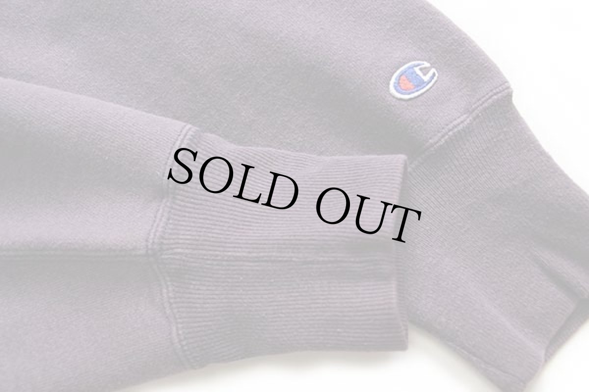 画像5: 90s メキシコ製 Championチャンピオン ワンポイント リバースウィーブ スウェット ナス紺 フェード M (5)