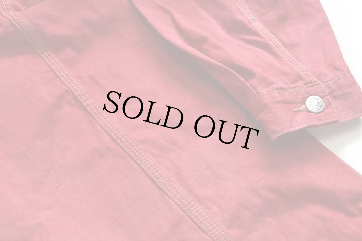 画像8: Dieselディーゼル ロゴ刺繍 コットンツイルジャケット 赤 XL★特大 (8)