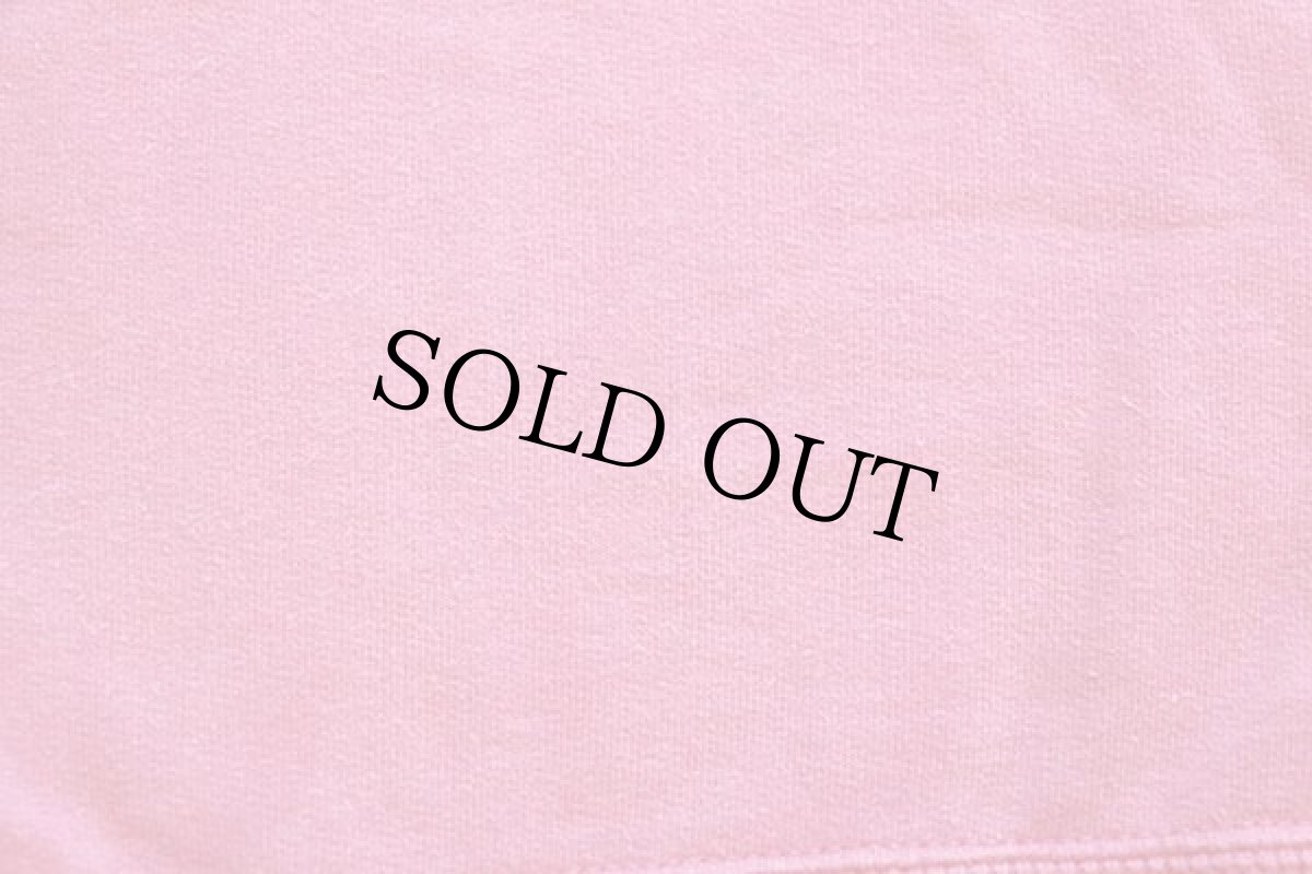 画像5: 90s イタリア製 PEPPER Californian 刺繍 ポケット付き リブライン 半袖 スウェット ピンク L (5)