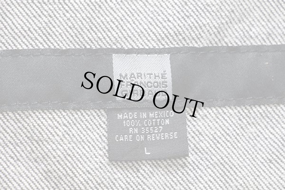 画像4: 90s MARITHE FRANCOIS GIRBAUDマリテフランソワジルボー 先染め ブラック デニムジャケット 4ポケット (4)