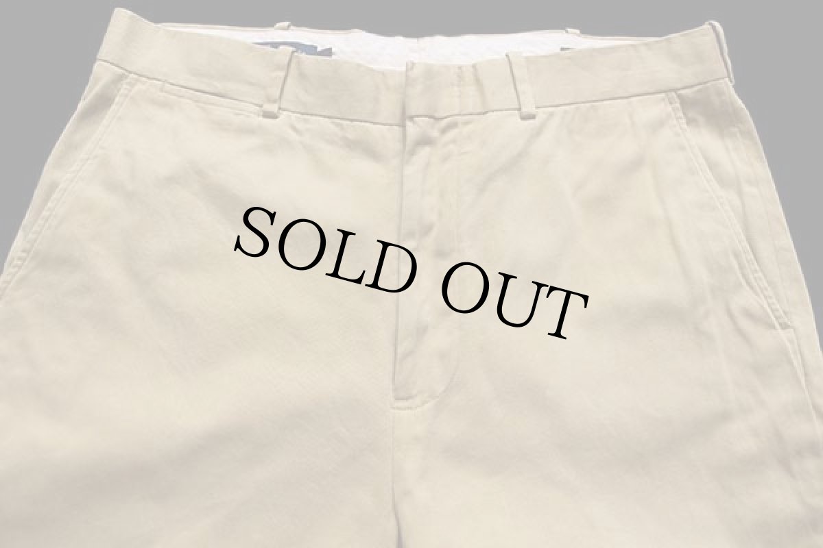 画像4: 90s ポロ ラルフローレン スラックス コットンパンツ カーキ w34 (4)