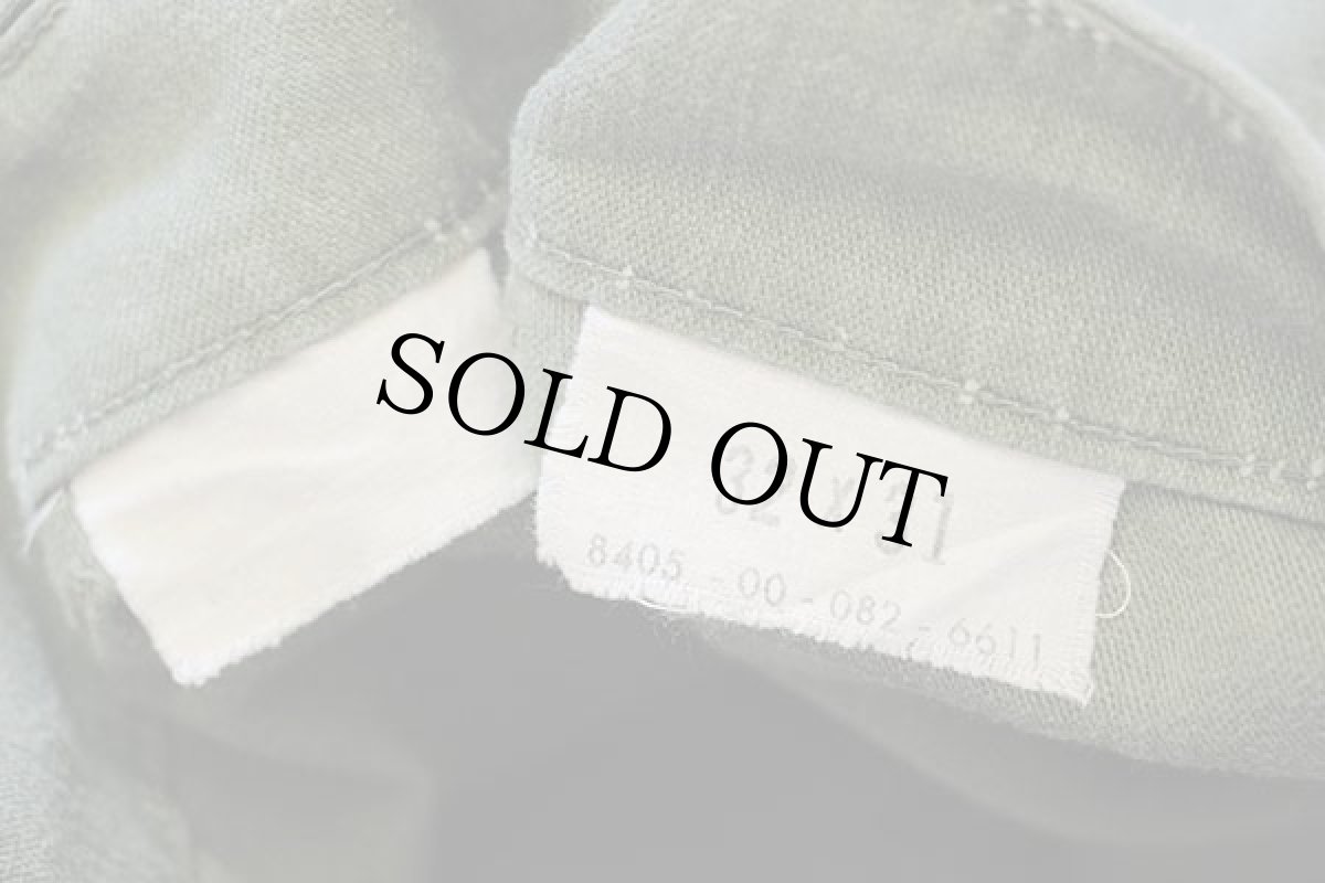 画像6: 60s 米軍 U.S.ARMY コットンサテン ユーティリティ ベイカーパンツ オリーブグリーン w32 L31★B (6)