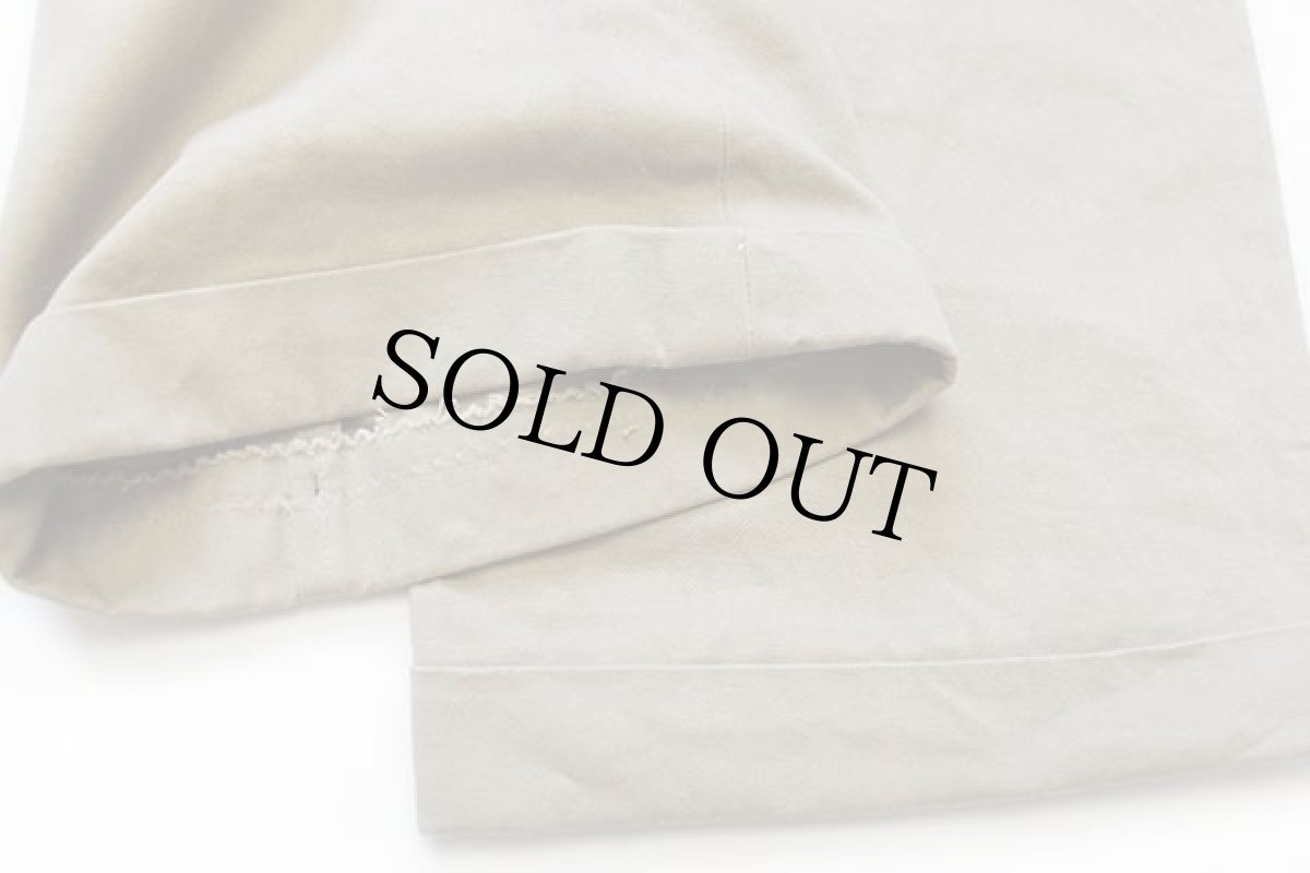 画像8: 90s ポロ ラルフローレン ツータック スラックス コットンツイルパンツ カーキ w38 (8)