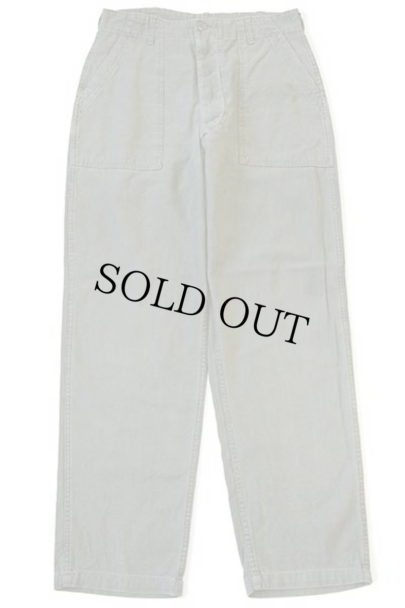 画像2: 60s 米軍 U.S.ARMY コットンサテン ユーティリティ ベイカーパンツ オリーブグリーン w32 L31★B (2)