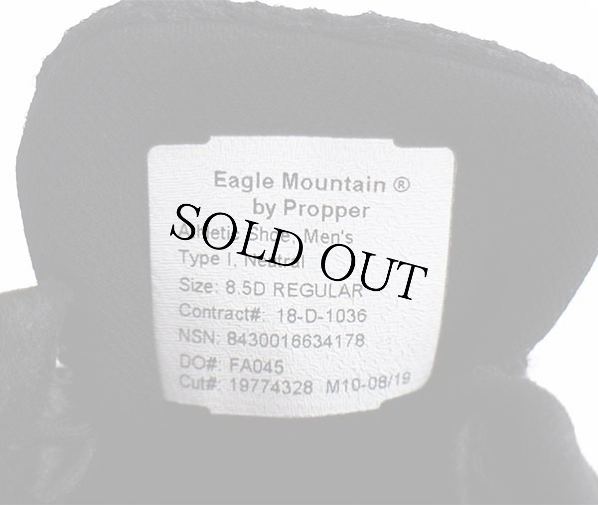 画像5: 未使用★18 米軍 Eagle Mountain By Propper STEALTH トレーニングシューズ スニーカー 黒 8.5D (5)