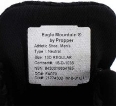 画像5: 未使用★18 米軍 Eagle Mountain By Propper STEALTH トレーニングシューズ 黒 10D★スニーカー (5)