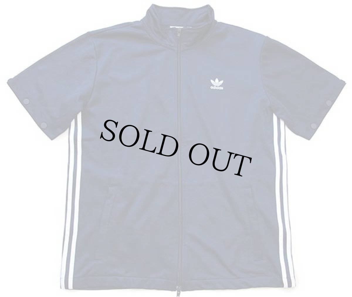 画像6: adidasアディダス トレフォイル ロゴ刺繍 2WAY トラックジャケット 紺×白 L★ジャージ (6)