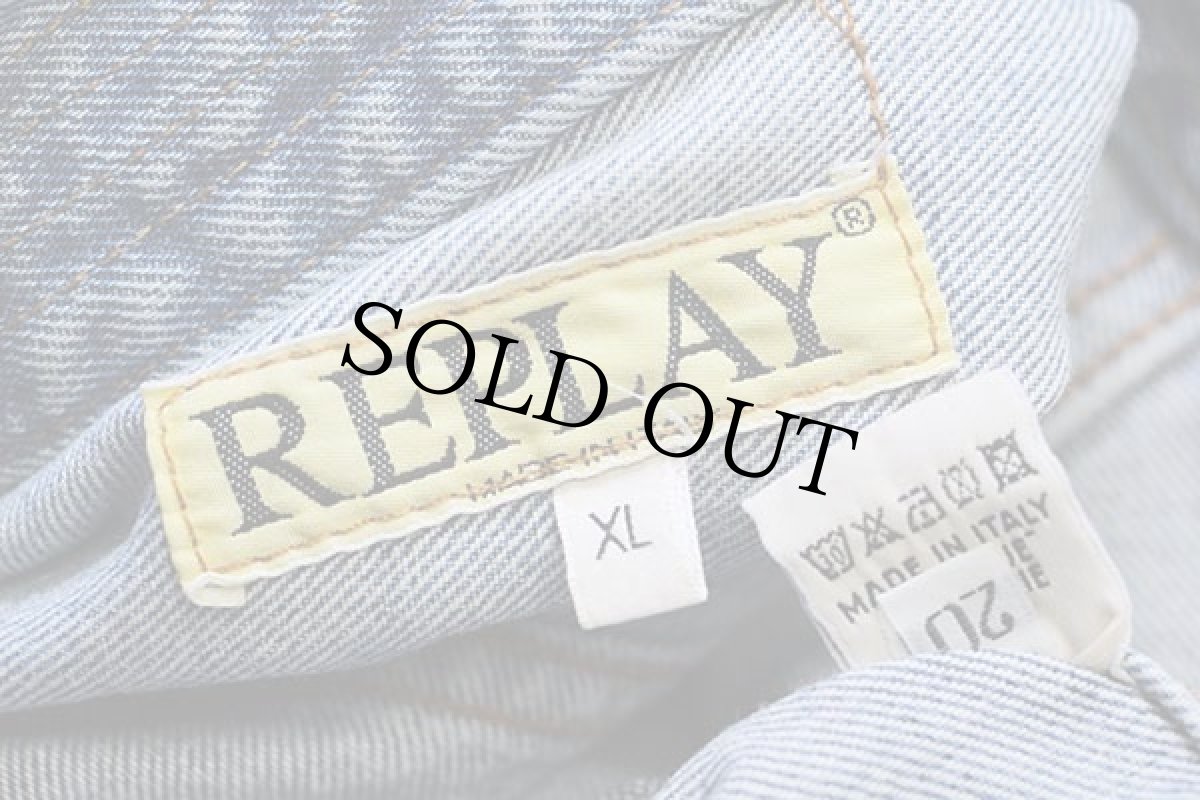 画像4: 90s イタリア製 REPLAYリプレイ デニムジャケット 4ポケット XL (4)