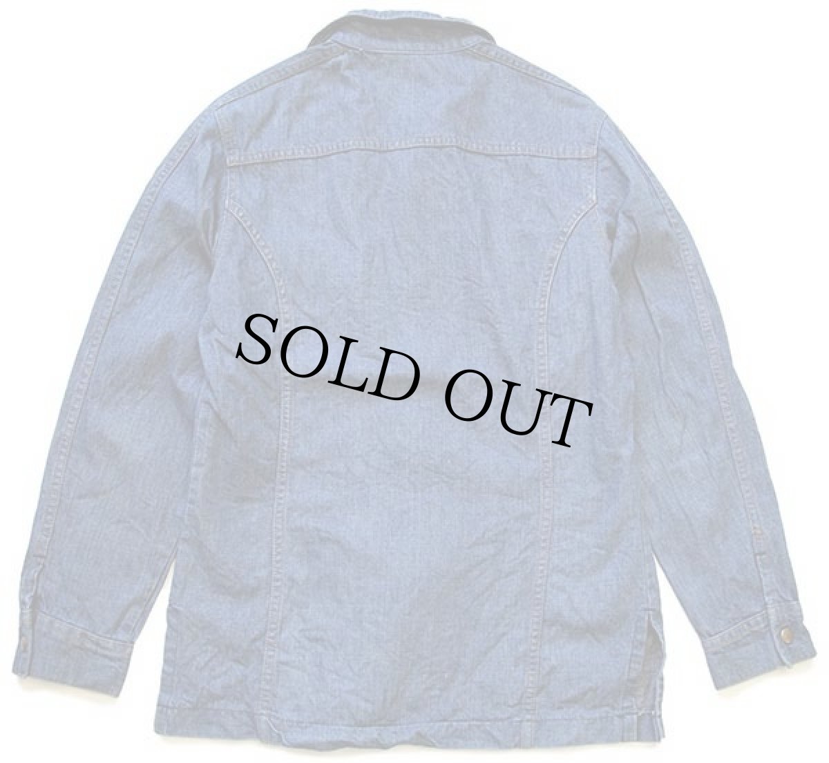 画像2: 70s USA製 Leeリー デニム シャツジャケット M-L (2)