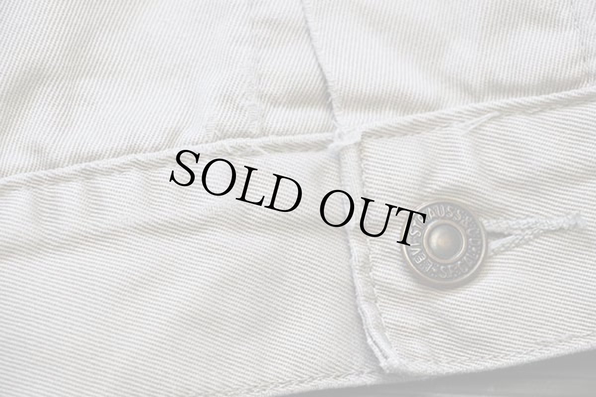 画像7: 90s Levi'sリーバイス 70503 コットンツイル ジャケット 4ポケット ベージュ M★ユーロ (7)