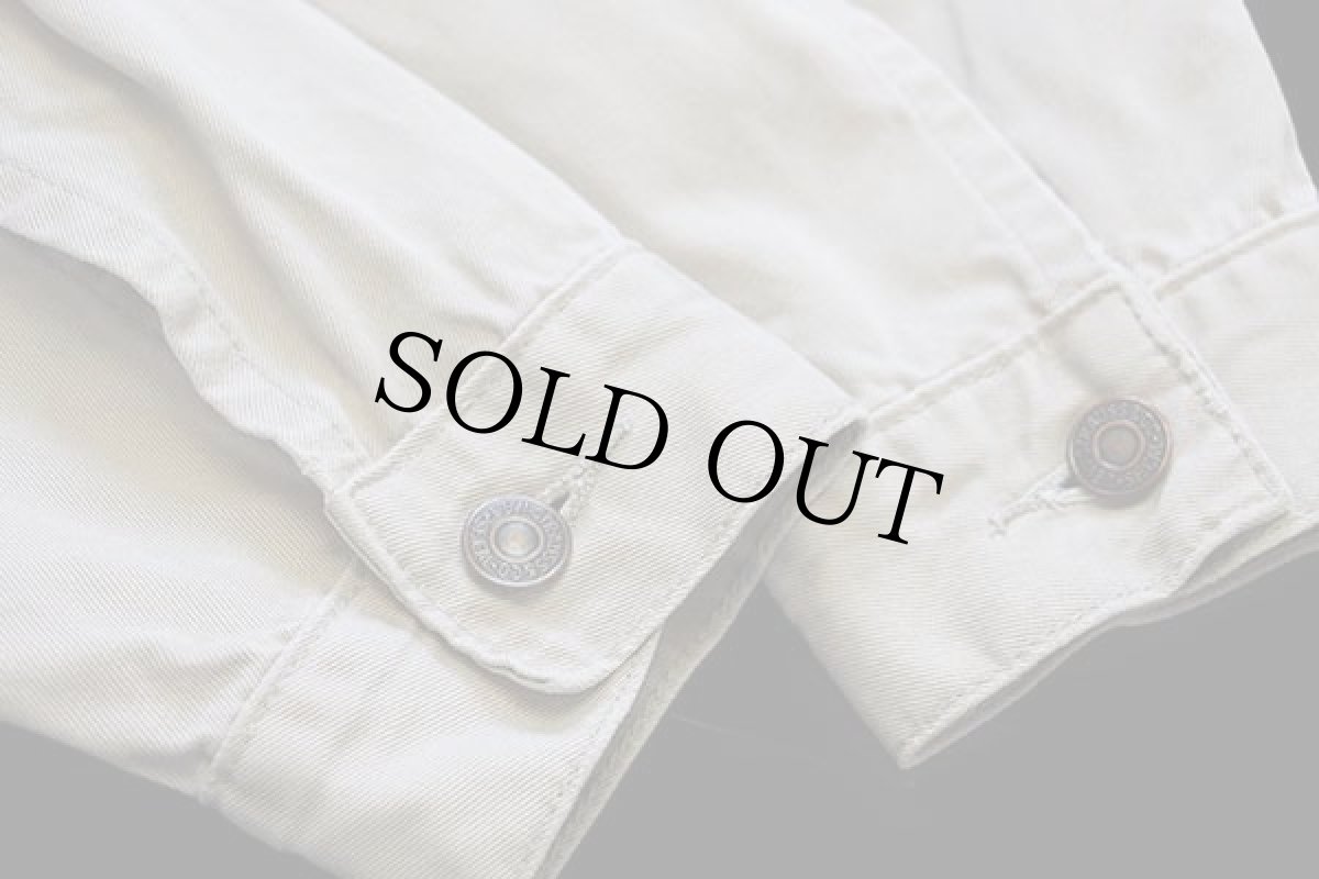 画像6: 90s Levi'sリーバイス 70503 コットンツイル ジャケット 4ポケット ベージュ M★ユーロ (6)