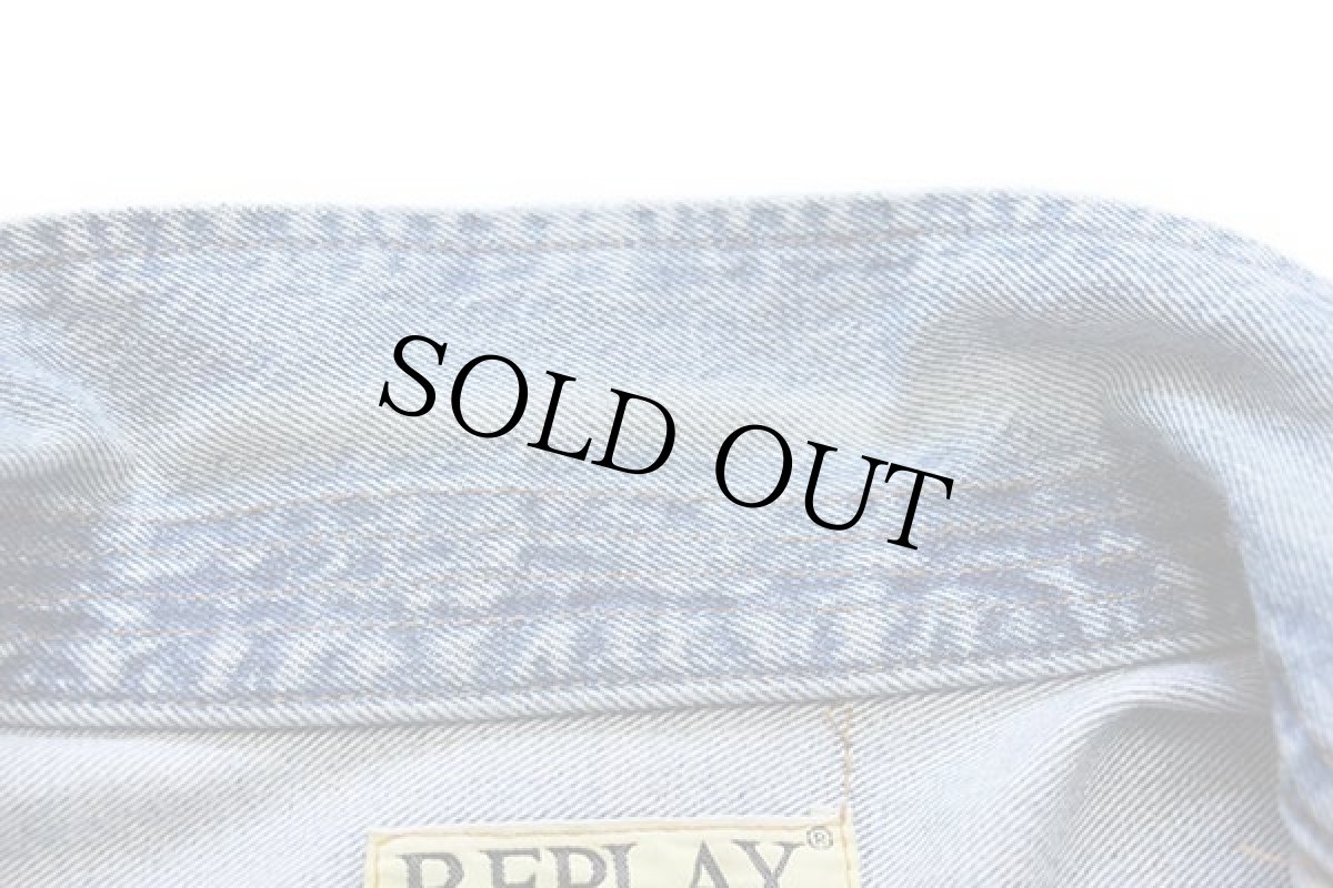 画像7: 90s イタリア製 REPLAYリプレイ デニムジャケット 4ポケット XL (7)