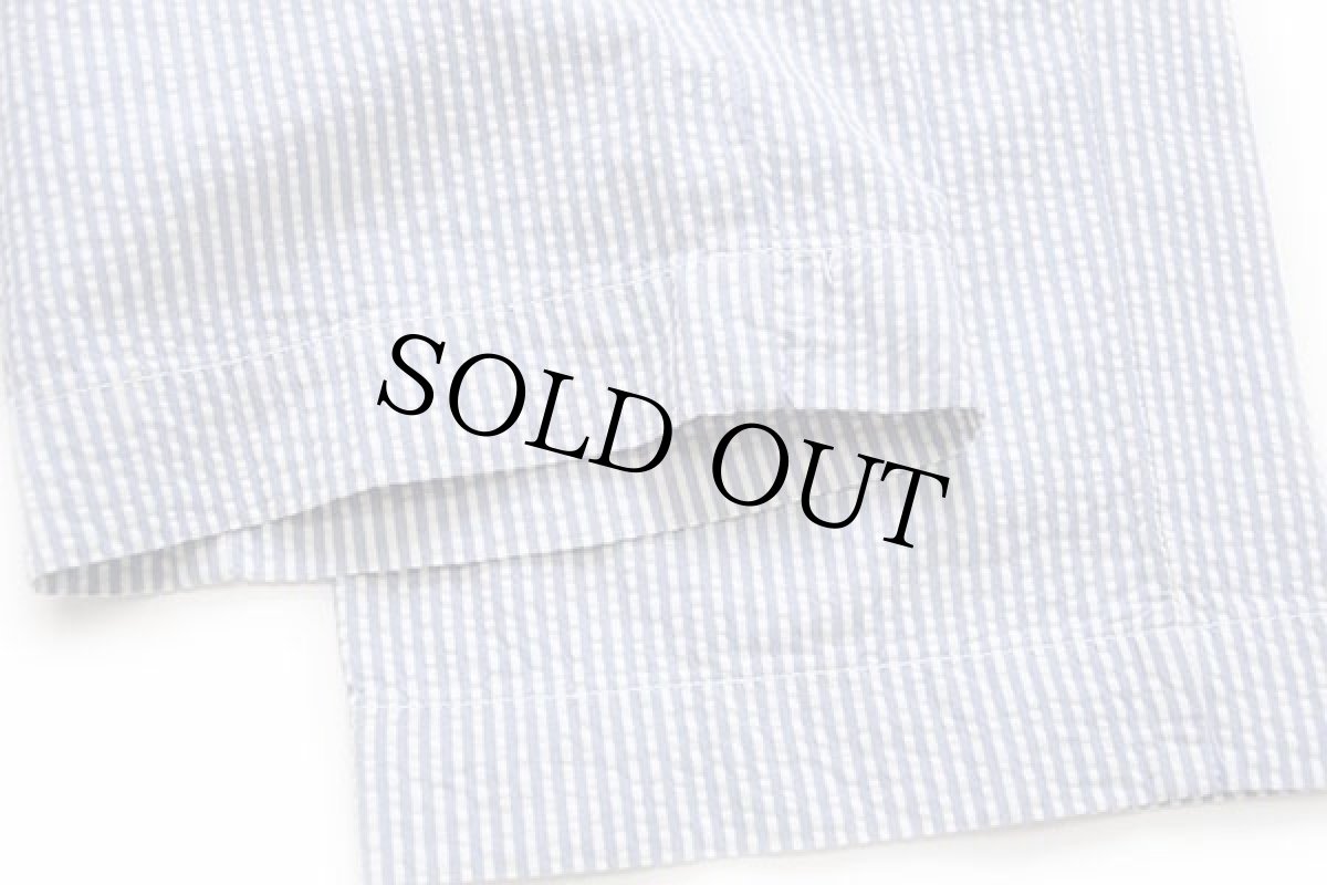 画像7: 00s ポロ ラルフローレン SUFFIELD PANT ストライプ スラックス コットン シアサッカーパンツ サックス×ホワイト w32 L32 (7)