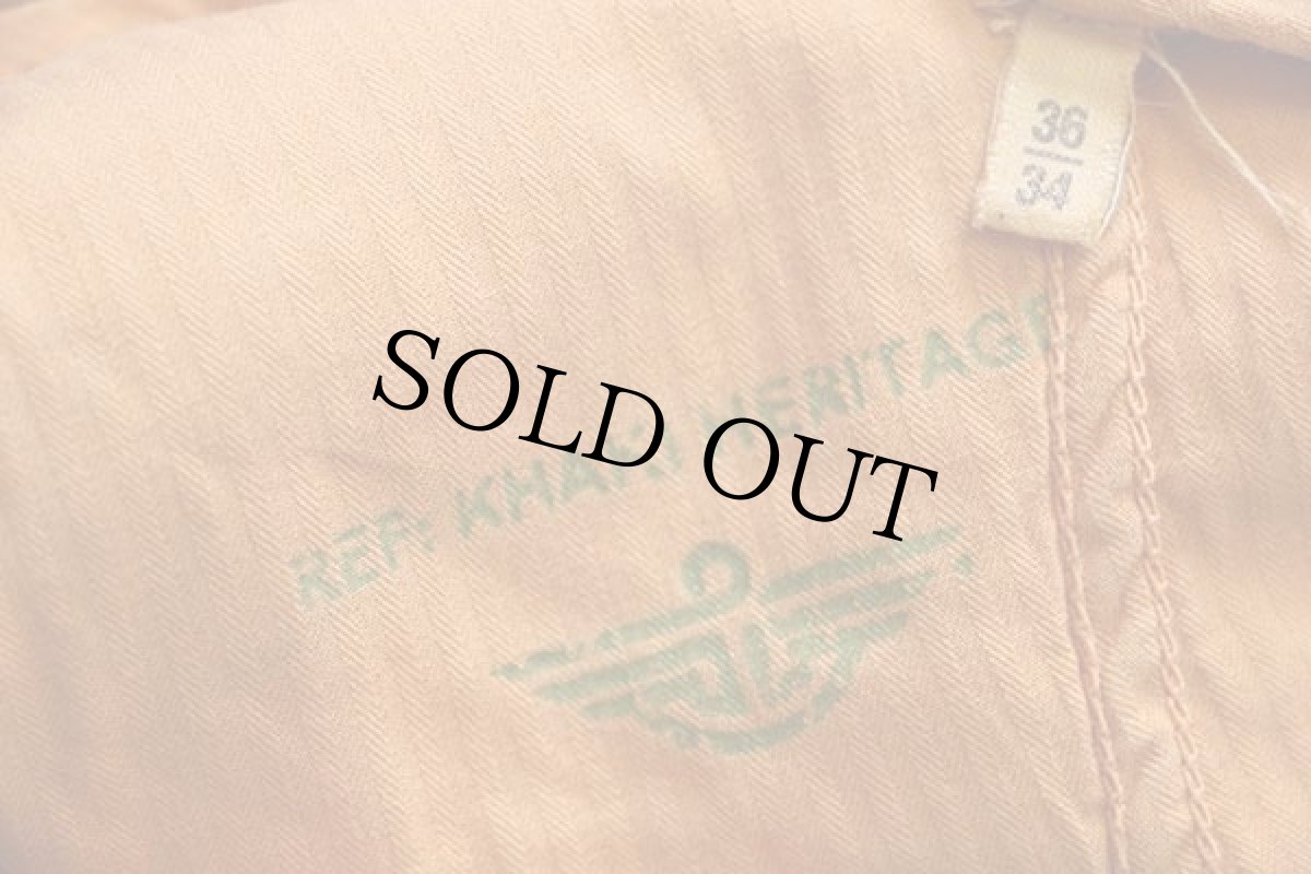 画像6: 00s DOCKERSドッカーズ リネンパンツ 後染め 薄オレンジ w36 L34★ユーロ Levi'sリーバイス (6)