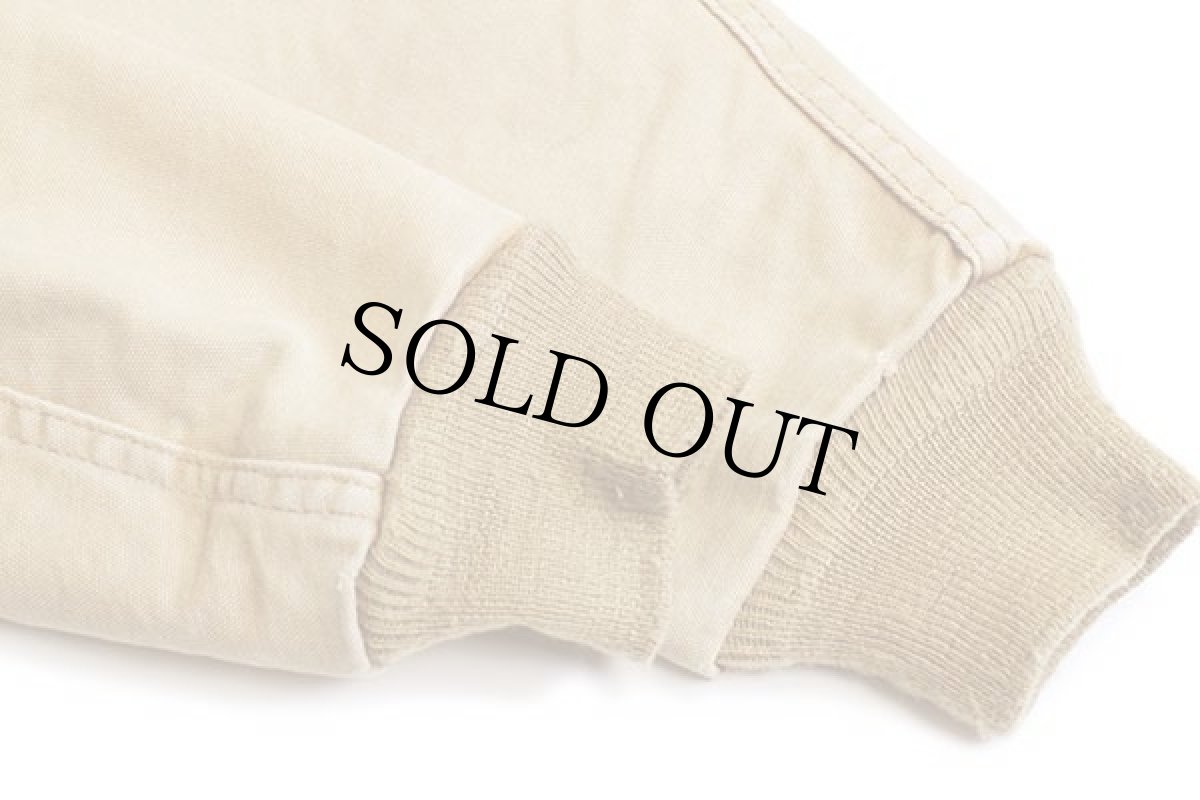 画像7: 90s carharttカーハート 裏サーマル ダック地 アクティブジャケット パーカー 茶 フェード (7)