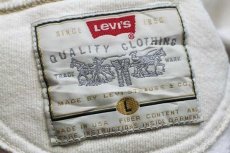 画像5: 90s USA製 Levi'sリーバイス ロゴ スウェット アイボリー L (5)