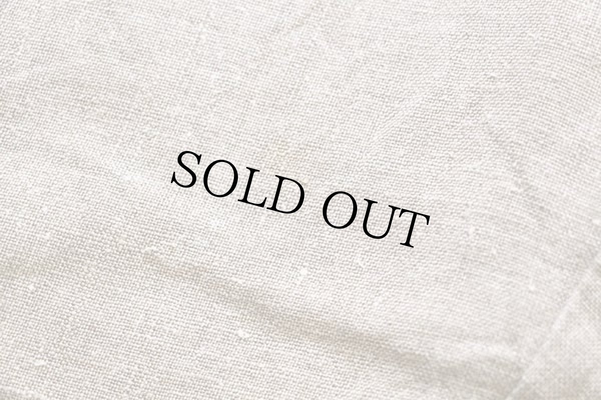 画像8: 90s J.CREW ツータック スラックス リネンパンツ グレーベージュ 34R (8)