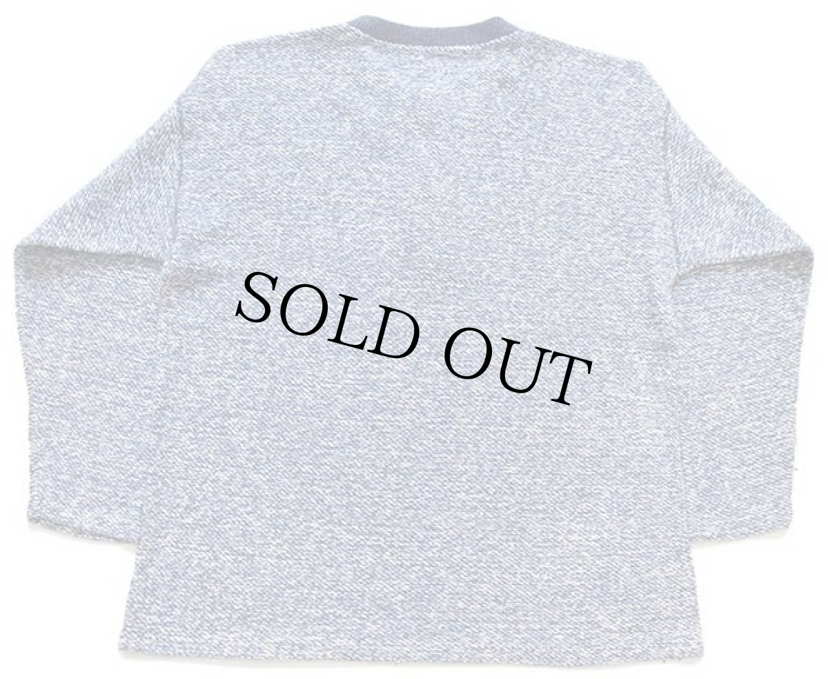 画像2: 90s イタリア製 Levi'sリーバイス ヘンリーネック パイル スウェット 霜降りブルー L (2)