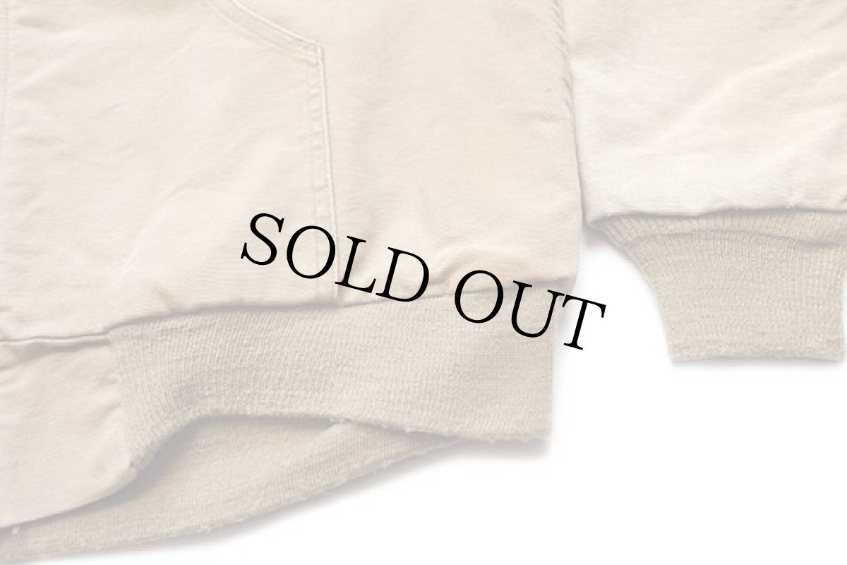 画像6: 90s carharttカーハート 裏サーマル ダック地 アクティブジャケット パーカー 茶 フェード (6)