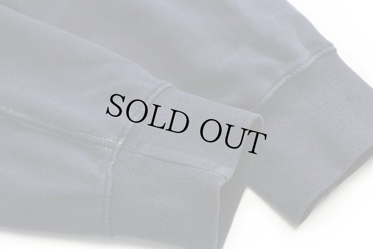 画像6: 00s NIKEナイキ AIR ビッグロゴ刺繍 ツートン 切り替え スウェット ごま塩×紺 L (6)