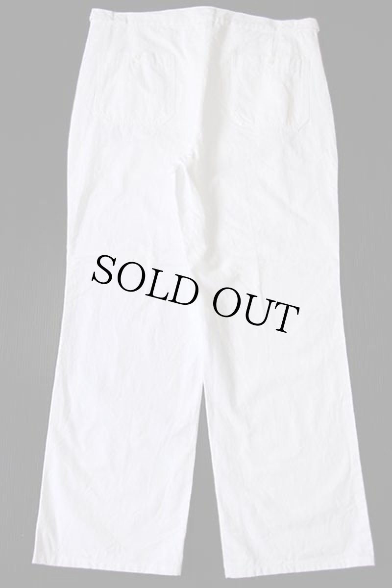 画像3: 80s IZOD LACOSTE ラコステ コットン キャンバス パンツ 白 40 (3)