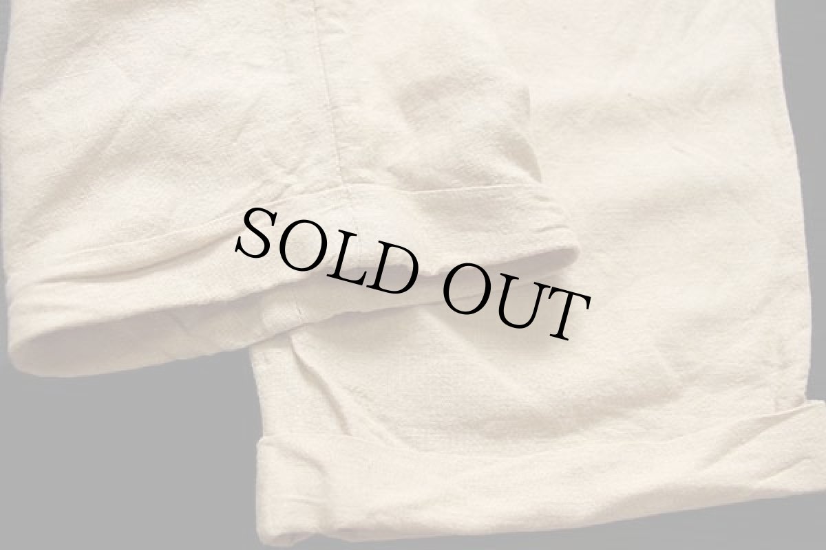 画像7: 00s PERRY ELLIS PORTFOLIO スリータック スラックス リネン×レーヨンパンツ カーキ w33 L30 (7)