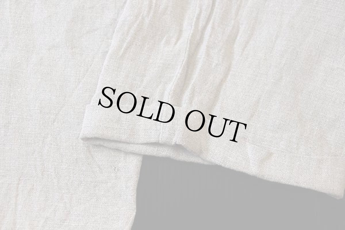 画像7: 90s GAPギャップ Easy Fit ツータック スラックス リネンパンツ グレーベージュ w30 L30 (7)