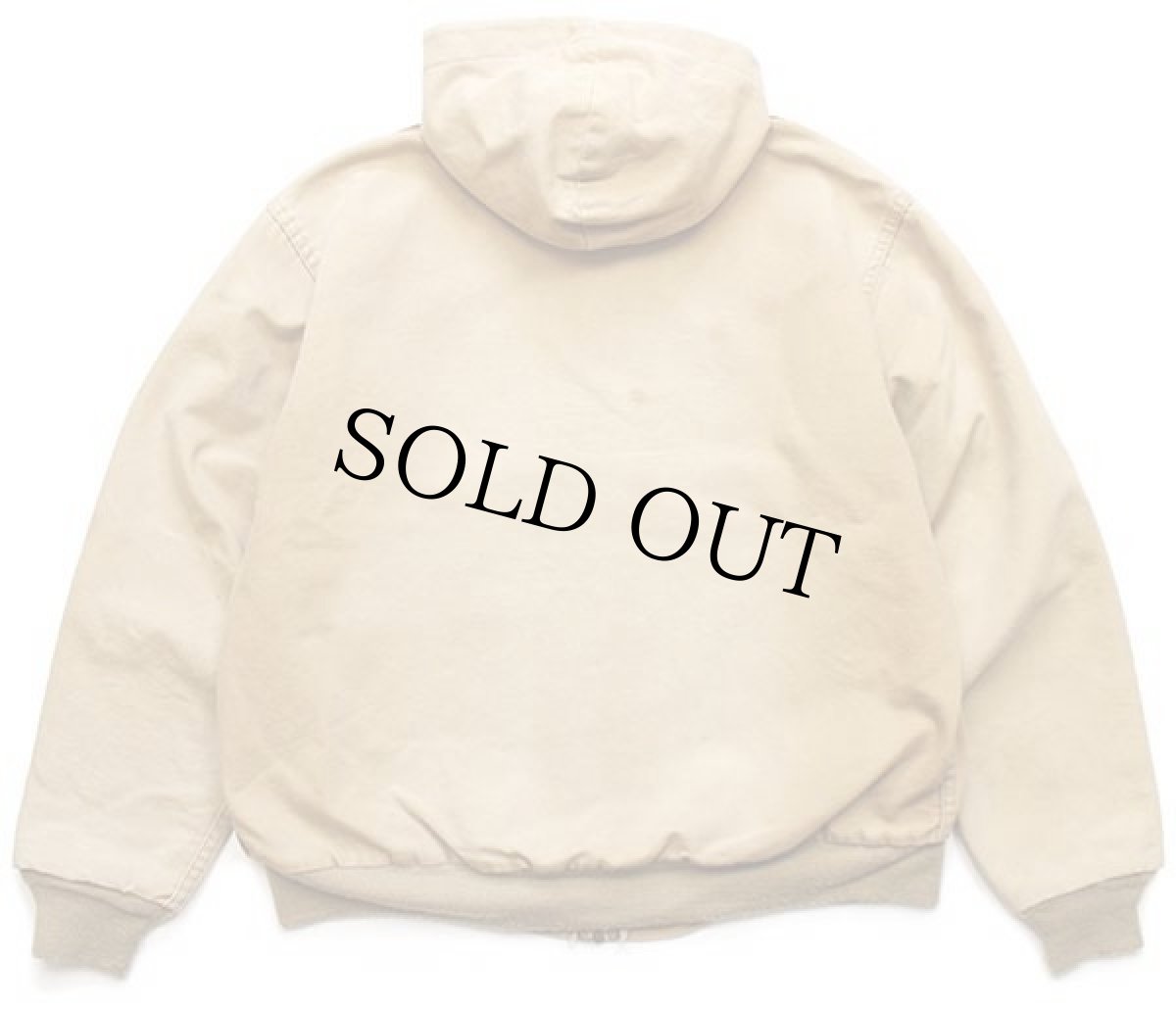 画像2: 90s carharttカーハート 裏サーマル ダック地 アクティブジャケット パーカー 茶 フェード (2)