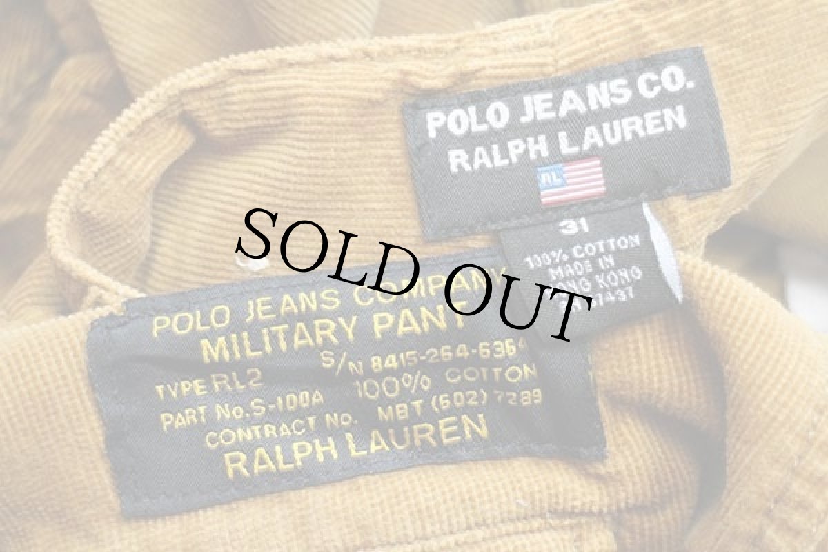 画像4: 00s POLO JEANSポロ ジーンズ ラルフローレン コットン コーデュロイ カーゴ ショートパンツ 茶 31★ショーツ (4)