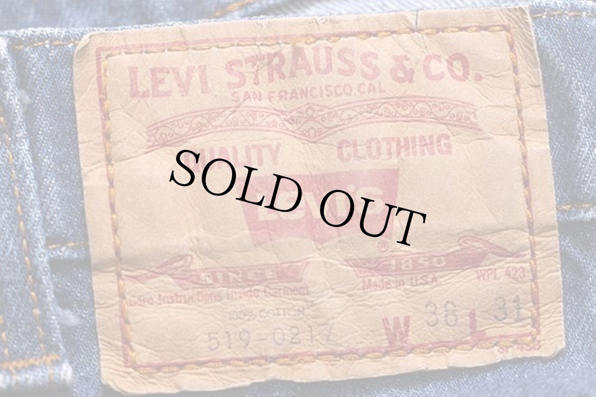 画像6: 80s USA製 Levi'sリーバイス 519 デニムパンツ w38 L31 (6)