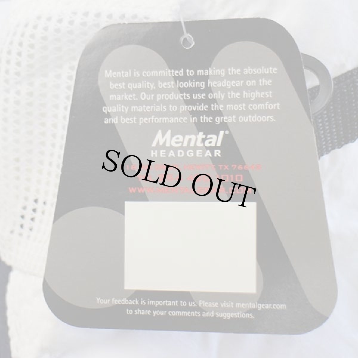 画像8: デッドストック★00s USA製 Mental ナイロン メッシュ フィッシングキャップ 白×紺 L/XL (8)