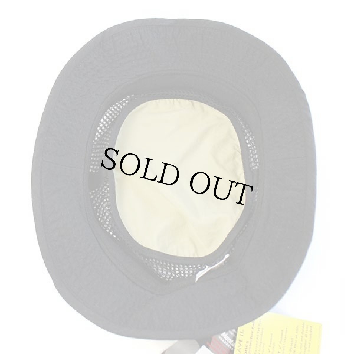 画像5: デッドストック★00s Mental チロリアンテープ ナイロン メッシュ フィッシングハット カーキ×黒 L/XL (5)