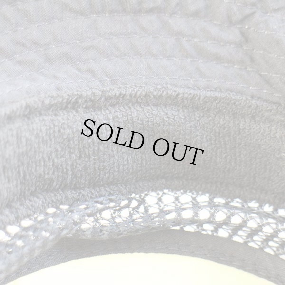 画像10: デッドストック★00s Mental チロリアンテープ ナイロン メッシュ フィッシングハット カーキ×黒 L/XL (10)